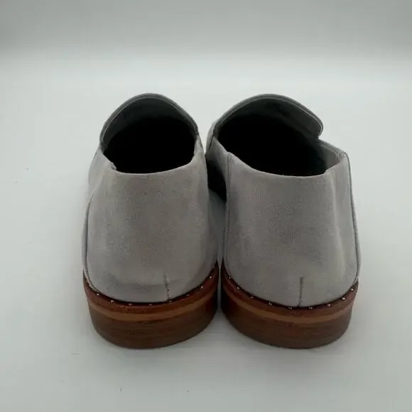 Vince Camuto Cretinian Micro Stud Academia Light Gray Suede Loafers 9.5 - Picture 3 of 5